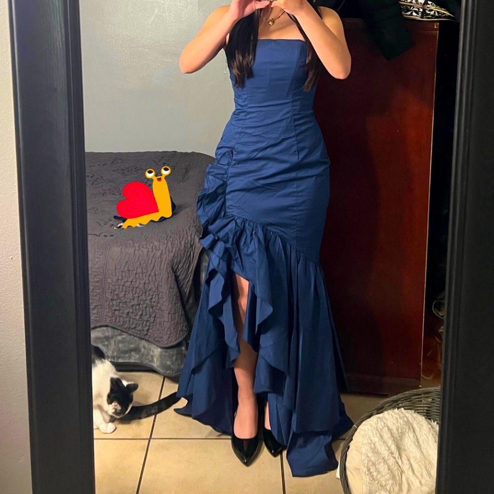 Baby-boo Angelina maxi dress navy blue